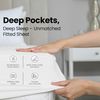 Utopia Bedding Cal King Spannbetttuch – Bettlaken – Tiefe Tasche – weiche Mikrofaser – schrumpft und verblasst Nicht, pflegeleicht, nur 1 Spannbetttuch (weiß) Bild 4