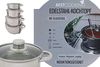 Edelstahl Kochtopf mit Glasdeckel 1,0 bis 5,2 Liter Suppentopf Induktion 1.0 Liter Bild 4
