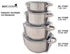 Edelstahl Kochtopf mit Glasdeckel 1,0 bis 5,2 Liter Suppentopf Induktion 1.0 Liter Bild 5