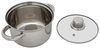 Edelstahl Kochtopf mit Glasdeckel 1,0 bis 5,2 Liter Suppentopf Induktion 1.0 Liter Bild 2