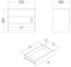 Dmora - Kommode Lilou, Mehrzweckkommode, Schlafzimmerkommode, Schrank mit Schubladen, 77x50 h68 cm, Schwarz Bild 3