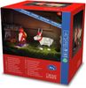 Konstsmide LED Acryl Weihnachtswichtel mit Rentier, 40 warm weiße Dioden, 24V, Außen (IP44), weißes Kabel - 6239-103, Rot/Weiß Bild 2
