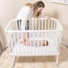 babybay Verschlussgitter für Kinderbettnutzung passend für Modell Boxspring XXL, beige lackiert Bild 2