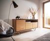 Sideboard Stonegrace 145 cm Akazie Natur 3 Türen 1 Fach Steinfurnier V-Fuß Bild 2