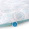Ceba Baby Bezug für Wickelauflage - 2er Set Wickelauflagenbezüge - Überzug für weiche Wickelunterlage in Größe 50x70 cm mit Reißverschluss - Baumwolle Jersey, extra dick - Löwenzahn + Blätter Bild 4