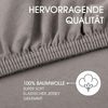 CelinaTex Jersey Spannbettlaken Lucina 140x200-160x200 cm dunkel grau 100% Baumwolle gekämmt bis 26cm Matratzenhöhe Oeko-TEX Bild 2