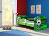 ACMA Kinderbett Jugendbett mit Einer Schublade und Matratze Grün mit Rausfallschutz Lattenrost II 140x70 160x80 180x80 (14 Goal !!!, 180x80) Bild 2