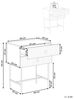 Nachttisch mit 2 Schubladen COVENTRY Schwarz Bild 3