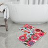 Badezimmerteppich-Set, 2-teilig, rosa, blau, orange Bild 2