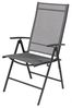 2 Stück Garten Klappstuhl Hochlehner Metall - Textilen Anthrazit 7 Pos Bild 3