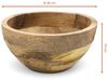 Spetebo Dekoschale Mango Deko Schale natur - 25 cm, Holz Obst Teller rund Bild 2