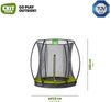 EXIT Trampolin Silhouette Ground 183 cm grn + Netz Bild 3