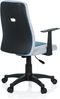 hjh OFFICE 670931 Kinder Schreibtischstuhl KIDDY EXTRA Stoff Grau-Blau Drehstuhl Ergonomisch mit Armlehne Bild 4
