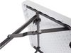 Stabiler Gartentisch Klapptisch aus Kunststoff mit schwarzer Stretch Husse Bild 4