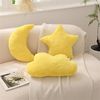 Kuschelkissen Kinder Sternkissen Weiche Flauschige Mond Wolken Sternform Zierkissen Sofakissen, Plüsch Kissen Dekokissen für Kinderzimmer Schlafzimmer Deko (Rosa Stern 38 cm) Bild 2