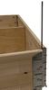 Hochbeet stapelbar, 120 x 80 x 19,5 cm, natur verzinkte Scharniere Bild 3