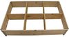 Hochbeet stapelbar, 120 x 80 x 19,5 cm, natur verzinkte Scharniere Bild 2