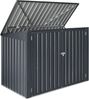 Mülltonnenbox Grebin für 2 Tonnen 173 x 101 cm Dunkelgrau [en. casa] Bild 4