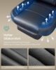 Songmics Gamingstuhl mit Fußstütze, Schreibtischstuhl, ergonomisches Design, verstellbare Kopfstütze, Lendenstütze, bis zu 150 kg belastbar, Schwarz Bild 4
