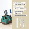 Werkhaus - Stiftebox Dampflok OKL2 Grün Stifte- Köcher Halter Zug Lok WE2096 Bild 5