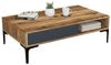Dmora - Wohnzimmertisch Diadem, Niedriger Wohnzimmertisch, Kaffeeregal, Couchtisch für Sofa, 105x60h33 cm, Walnuss und Anthrazit Bild 3
