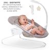 Hauck Verstellbarer Neugeborenenaufsatz & Wippe für Alpha & Beta Hochstuhl - Bouncer 2in1 Deluxe - Sand Bild 5