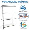 Simonrack Schwerlastregal, Lagerregal, 150 x 120 x 50 cm, Metallregal, Kellerregal, Biegestelle 200 kg, 4 Fachböden, Anthrazit/Weiss - Simonclick Bild 4
