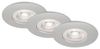Briloner 3er Set LED Einbauleuchte Kulana chrom-matt Ø 9 cm warmweiß Bild 1