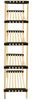 BAKAJI Modulares schmales Regal mit Regalen aus Naturholz, 5 Ablagen, Badezimmermöbel, Eingangshalle, Größe 28 x 49 x 27 cm Bild 5