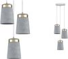 Paulmann Neordic Norell Pendelleuchte max 3x20W E27 Grau/Weiß matt/Gold Beton13109 Bild 4