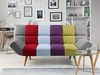 Schlafsofa 3-Sitzer Polsterbezug bunt Patchwork INGARO Bild 3