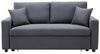 Vente-unique - INIZOR Sofa Stoff Grau - B 101 cm x H 85 cm x L 168 cm Bild 4