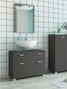 loft24 Waschbeckenunterschrank Rhonda Badschrank Badezimmerschrank MDF Hochglanz Breite 70 cm Bild 2