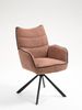 2x Esszimmer Drehstuhl Abel rost Set 180° Küche Polsterstuhl Stuhl Sessel Bild 4