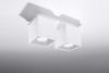 Sollux QUAD moderne Aufbauleuchte eckig weiss 26x10cm 2-flg. GU10 Bild 2
