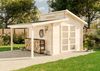 Alpholz Gartenhaus Aktiva mit Schleppdach Gartenhaus aus Holz Holzhaus mit 40 mm Wandstärke inklusive Schleppdach Blockbohlenhaus mit Montagematerial Bild 2