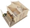 Alpholz Gartenhaus Aktiva mit Schleppdach Gartenhaus aus Holz Holzhaus mit 40 mm Wandstärke inklusive Schleppdach Blockbohlenhaus mit Montagematerial Bild 5