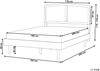 Bett mit LED VARZY 180 x 200 cm LED Rattan Heller Holzfarbton Bild 3