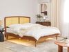 Bett mit LED VARZY 180 x 200 cm LED Rattan Heller Holzfarbton Bild 2