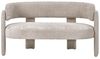 Sofa 2-Sitzer BUREA Chenillegewebe Hellbeige Bild 4