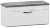 ibonto SCHUHBANK MATTWEISS mit Gepolstertem Sitz (H 49 x T 30 x B 96 cm) Bild 3