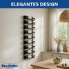 DanDiBo Weinregal Wand Metall Schwarz 240402 Flaschenregal Schmal Wandmontage Wine Rack Weinflaschenhalter Weinhalter Flaschenhalter Bild 3