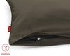 Fleuresse Mako-Satin-Kissenbezug uni colours 6073 denim 35x40 cm Stehsaum Bild 5