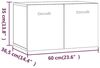 Wandschrank Betongrau 60 x 36,5 x 35 cm Holzwerkstoff Bild 2