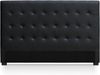 Menzzo Luxor Kopfteil Bett 180cm mit Kunstlederbezug Schwarz Bild 1