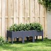 vidaXL Pflanzkasten mit Beinen Blaugrau 120x40x42 cm PP 367896 Bild 2