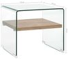 Couchtisch, Hartglas Transparent, 50 × 50 × 45 cm Bild 2