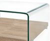 Couchtisch, Hartglas Transparent, 50 × 50 × 45 cm Bild 3