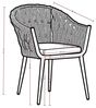 Destiny Gartensessel MOLINO (Set, 2-St), Aluminium, Rope, stapelbar Bild 2