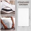 2er Pack Betttuch/Bettlaken/Haustuch 250x150 cm Doppelpack weiß von Green Mark Textilien® 100% Baumwolle Bild 5